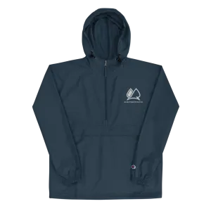 Always Motivated x  Champion Packable Jacket- Navy/White