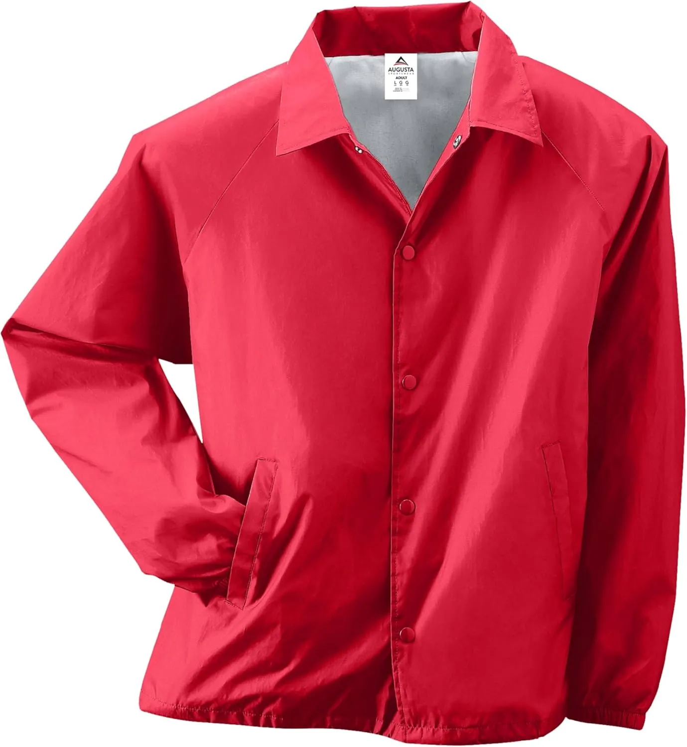 Augusta Sportswear Nylon Coach's Jacket/Lined - Rain-Ready, Water-Resistant Outerwear for Coaches & Outdoor Activities
