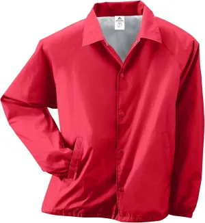 Augusta Sportswear Nylon Coach's Jacket/Lined - Rain-Ready, Water-Resistant Outerwear for Coaches & Outdoor Activities