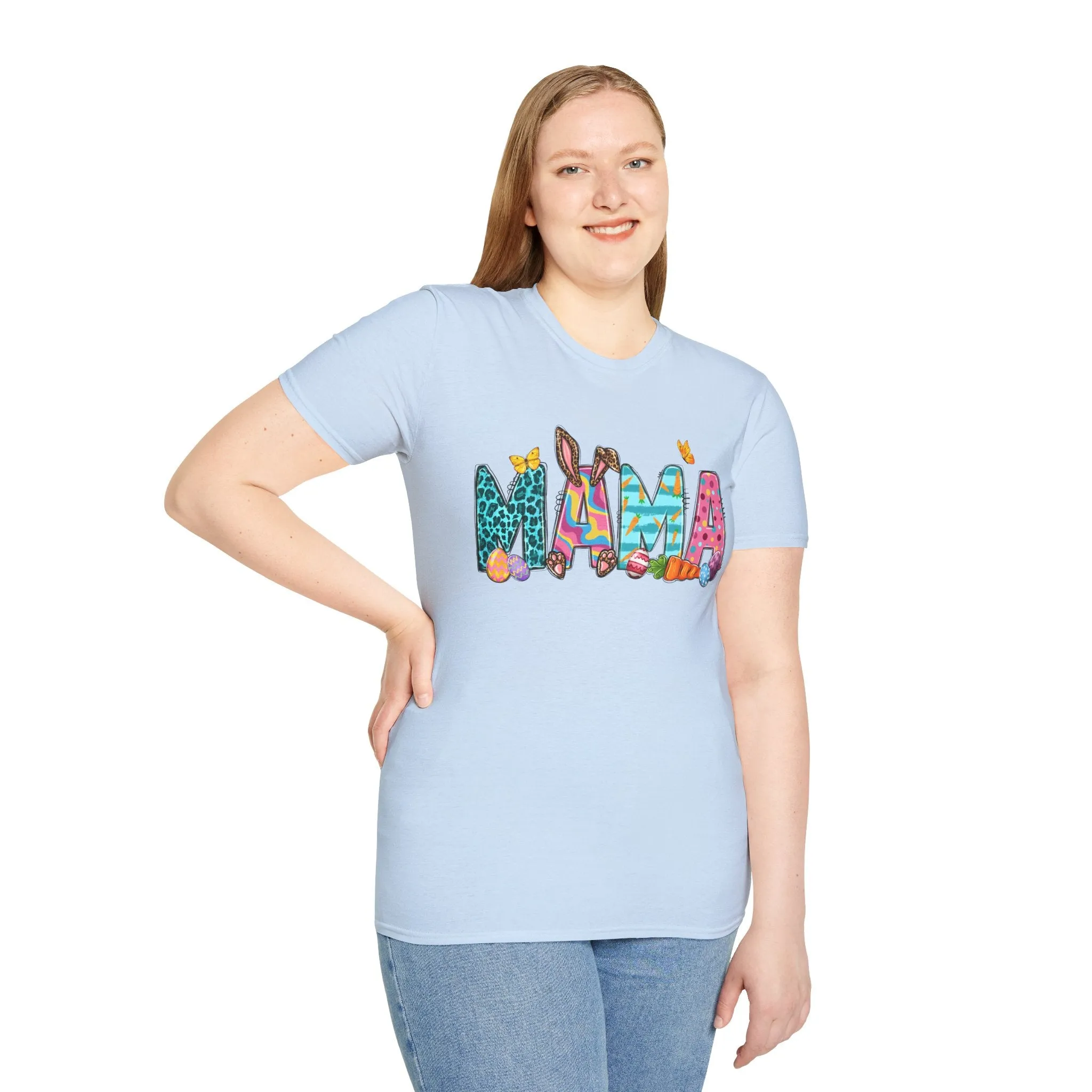 Colorful 'Mama' Unisex Softstyle T-Shirt - Perfect for Mother's Day and Everyday Wear