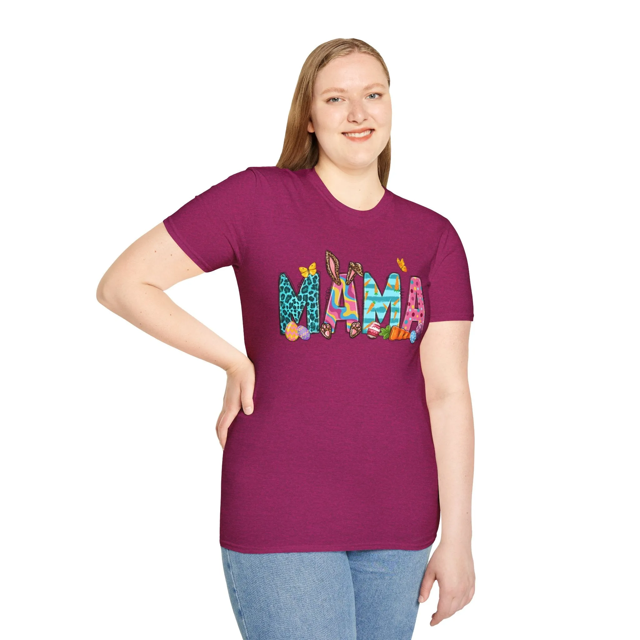 Colorful 'Mama' Unisex Softstyle T-Shirt - Perfect for Mother's Day and Everyday Wear
