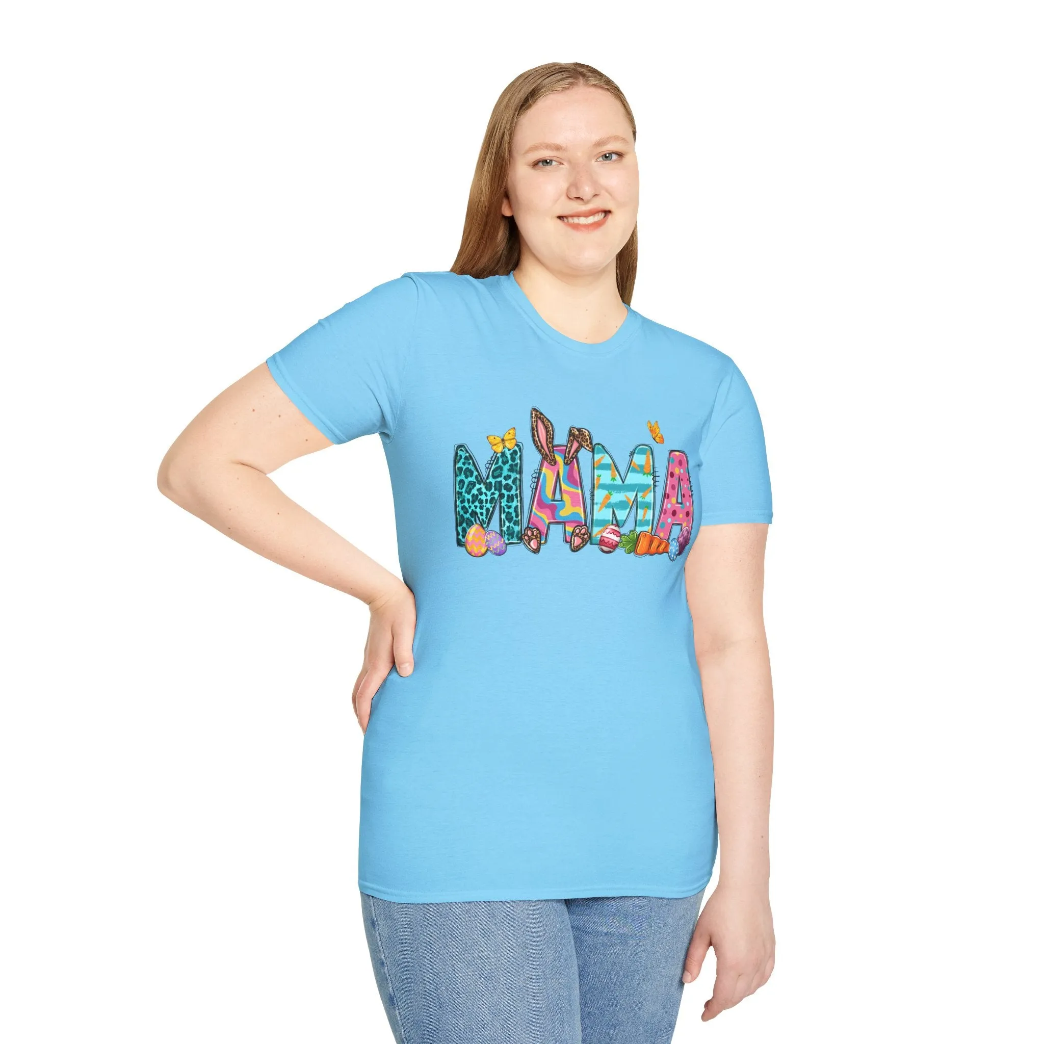 Colorful 'Mama' Unisex Softstyle T-Shirt - Perfect for Mother's Day and Everyday Wear