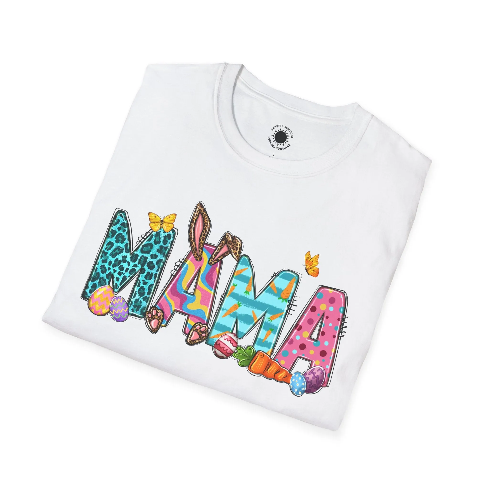 Colorful 'Mama' Unisex Softstyle T-Shirt - Perfect for Mother's Day and Everyday Wear
