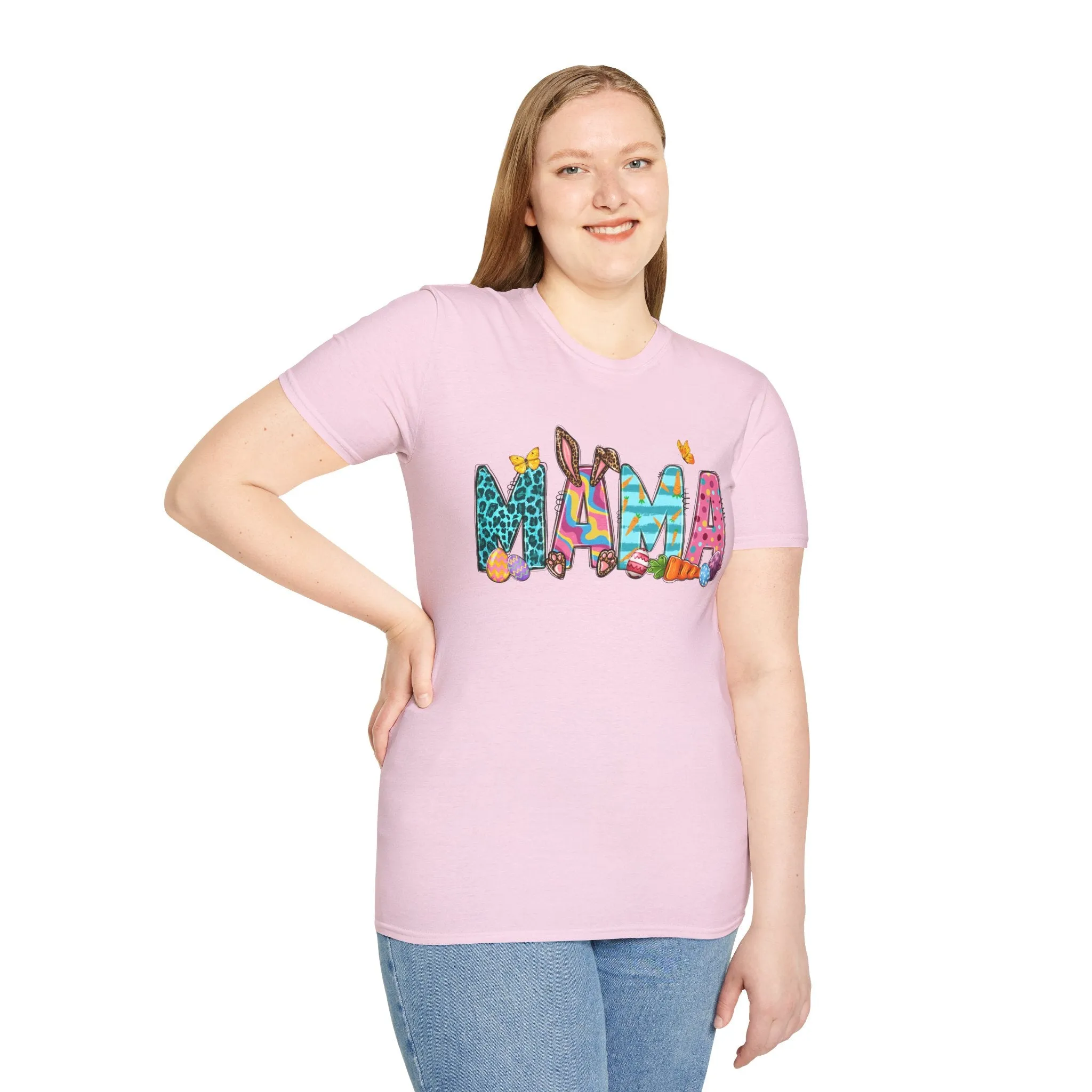 Colorful 'Mama' Unisex Softstyle T-Shirt - Perfect for Mother's Day and Everyday Wear