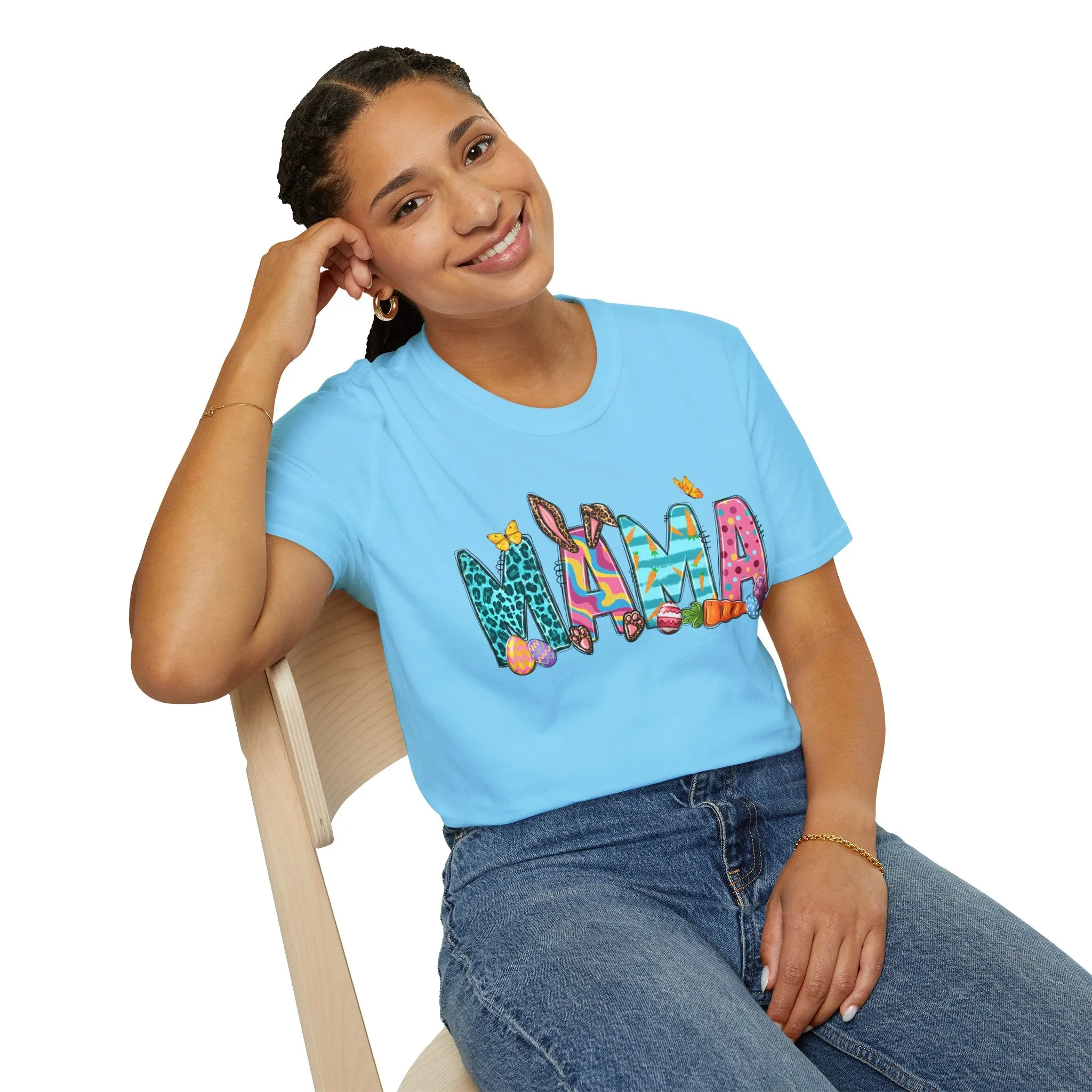 Colorful 'Mama' Unisex Softstyle T-Shirt - Perfect for Mother's Day and Everyday Wear