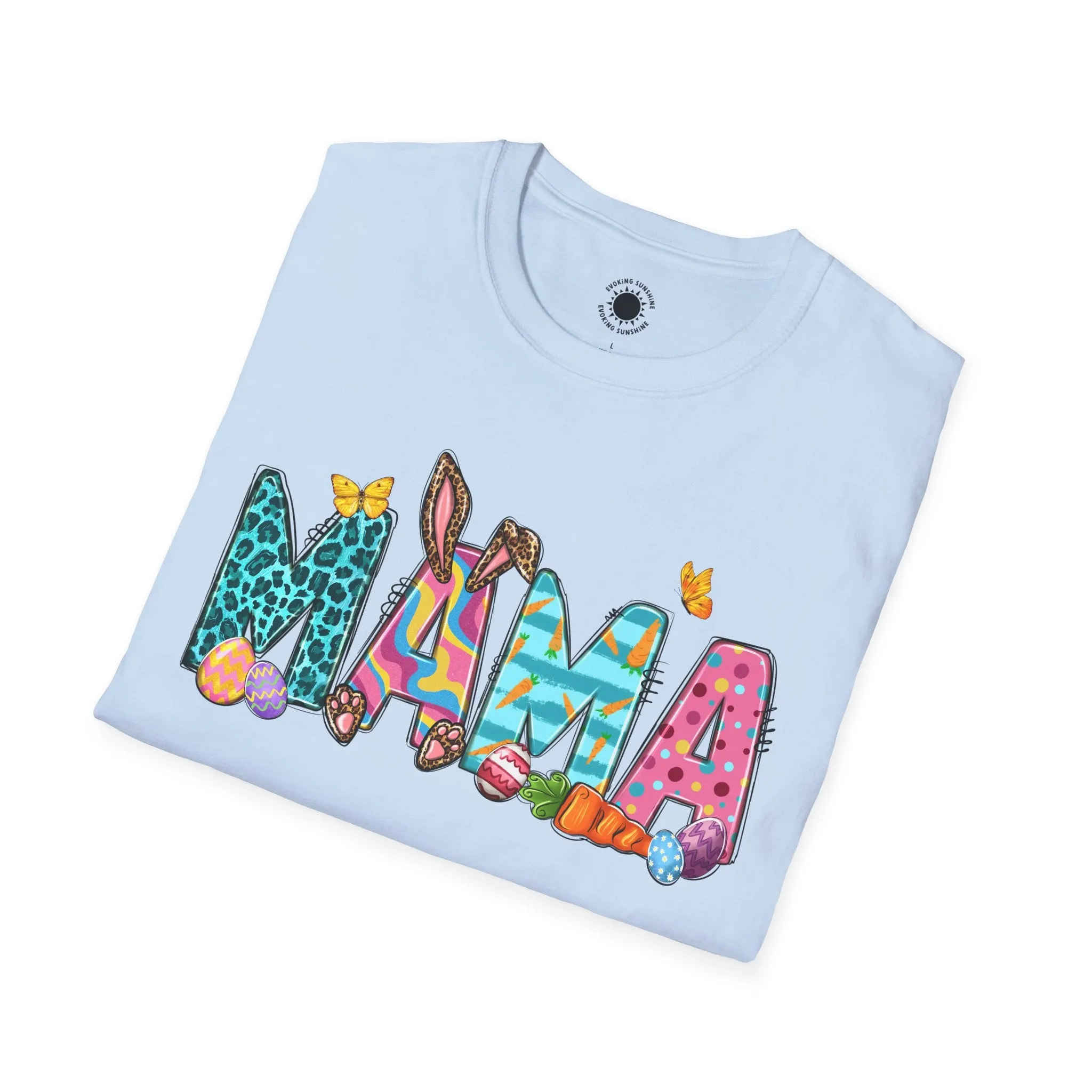 Colorful 'Mama' Unisex Softstyle T-Shirt - Perfect for Mother's Day and Everyday Wear