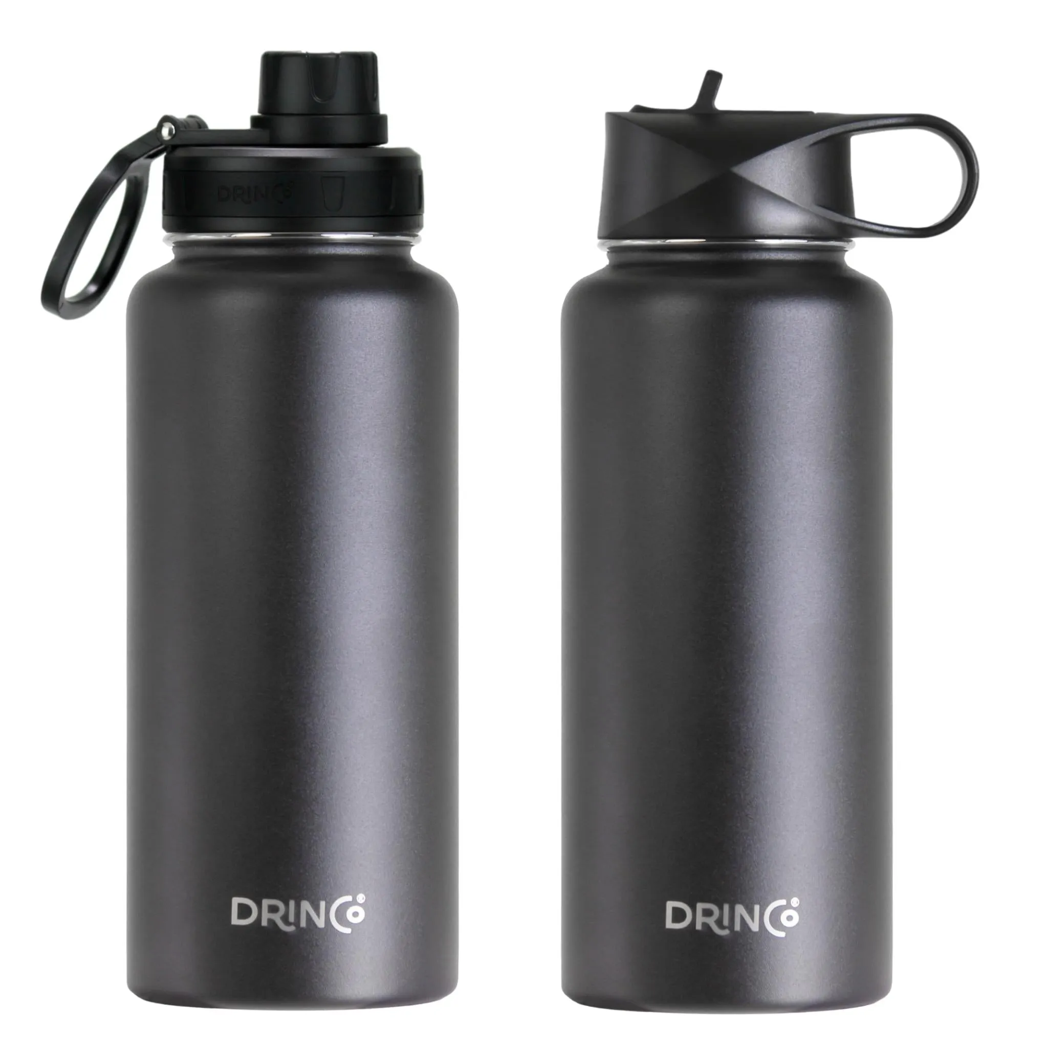 DRINCO 32oz Stainless Steel Water Bottle - Black