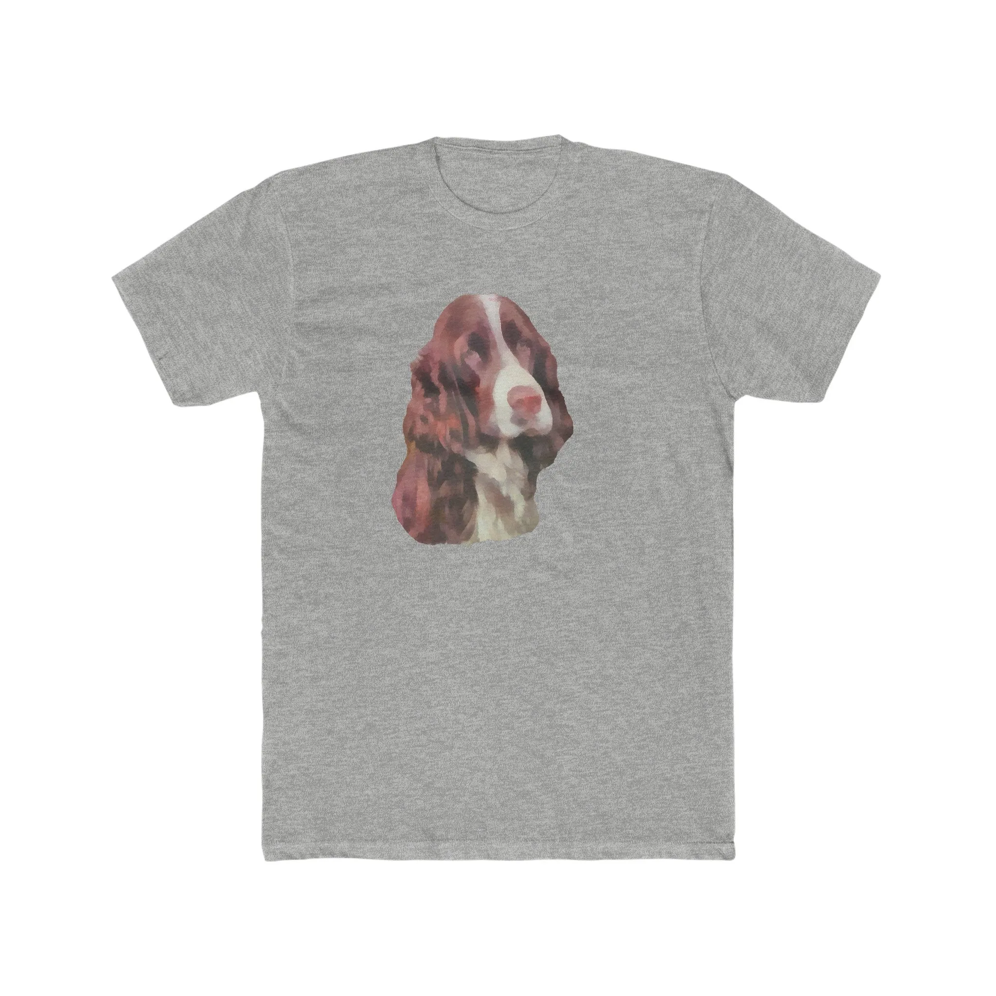 English Springer Spaniel Men's Fitted Cotton Crew Tee