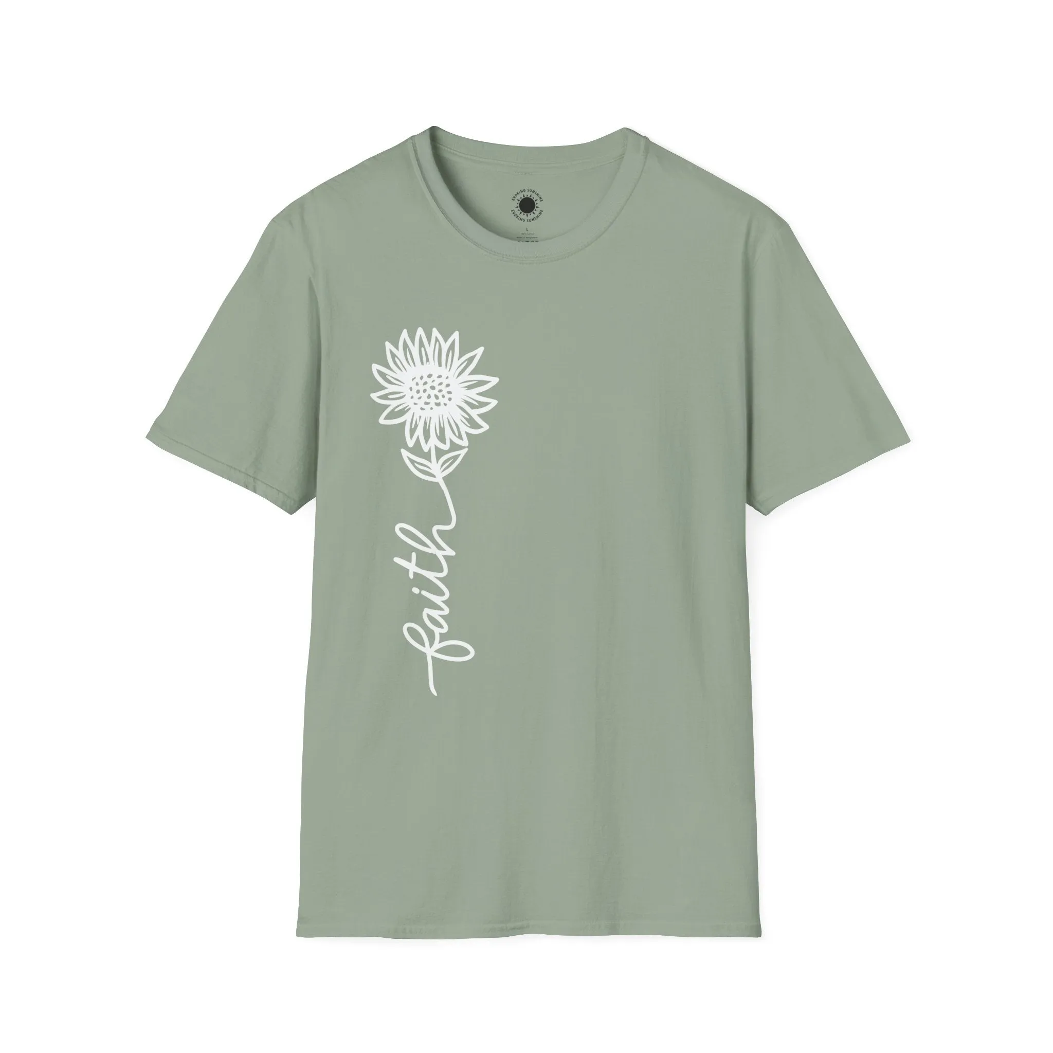 Faith-Inspired Unisex Softstyle T-Shirt - Floral Design for Everyday Wear