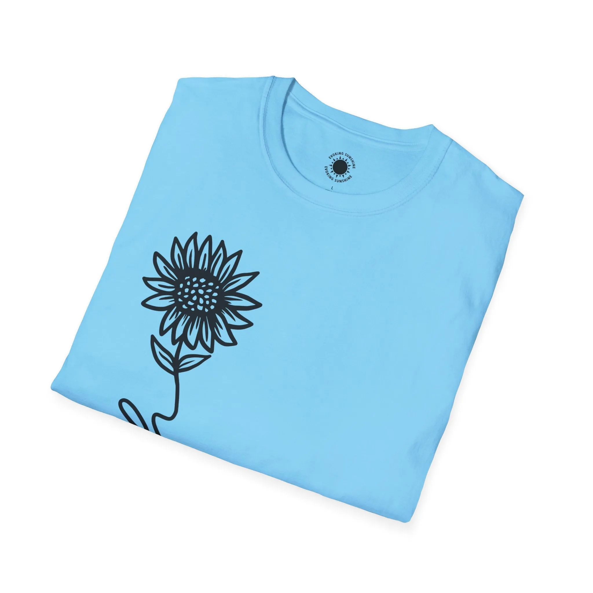 Faith-Inspired Unisex Softstyle T-Shirt - Floral Design for Everyday Wear
