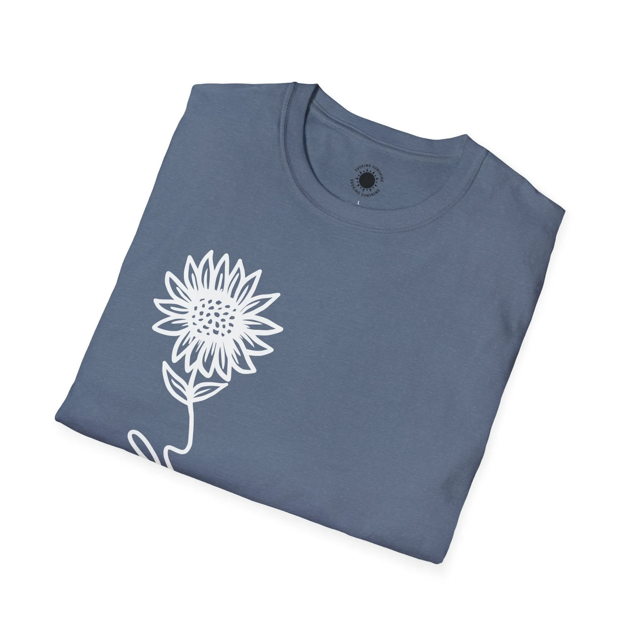 Faith-Inspired Unisex Softstyle T-Shirt - Floral Design for Everyday Wear