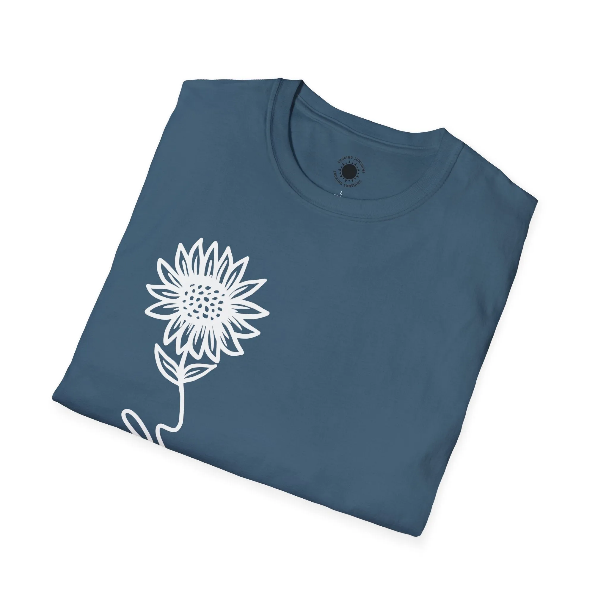 Faith-Inspired Unisex Softstyle T-Shirt - Floral Design for Everyday Wear