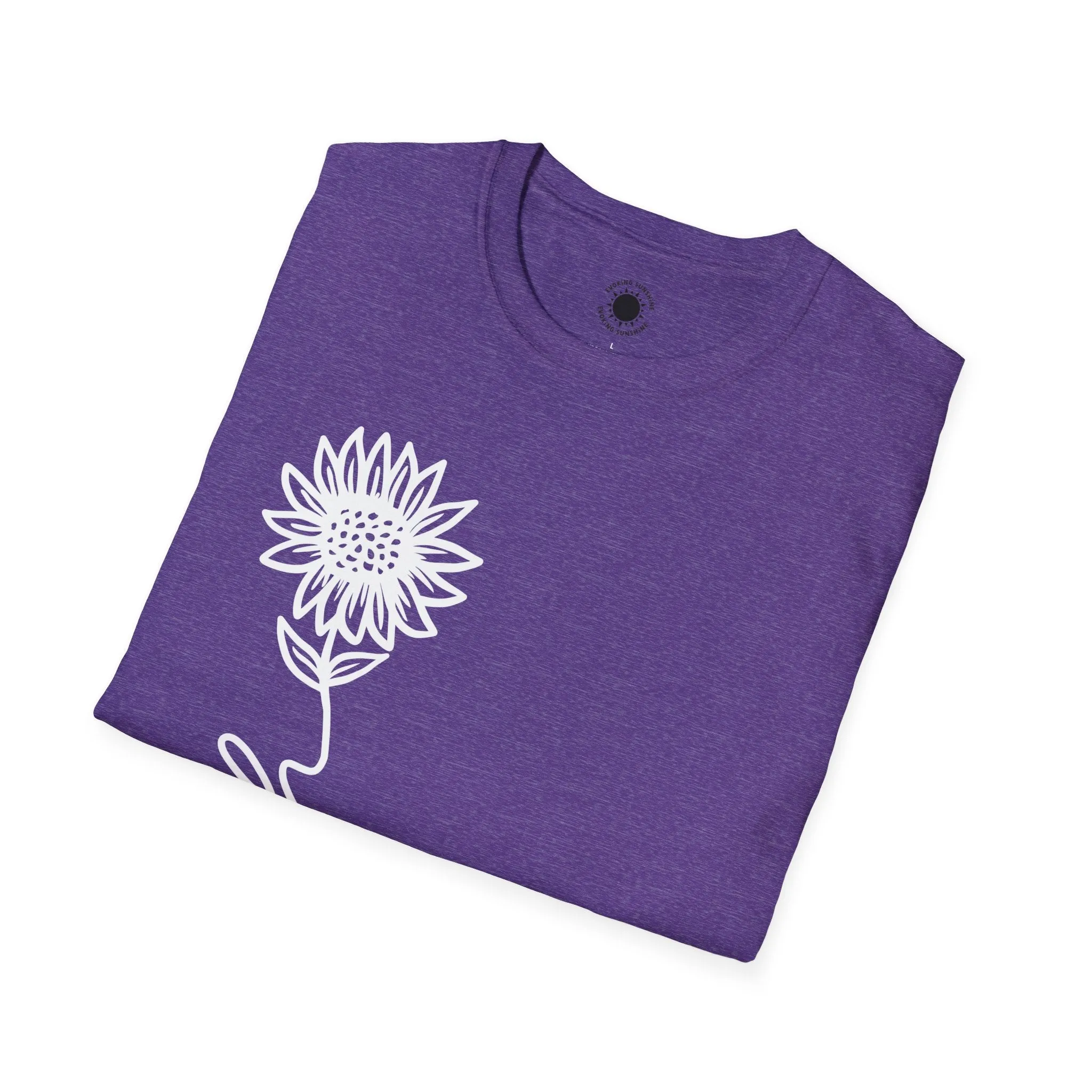 Faith-Inspired Unisex Softstyle T-Shirt - Floral Design for Everyday Wear