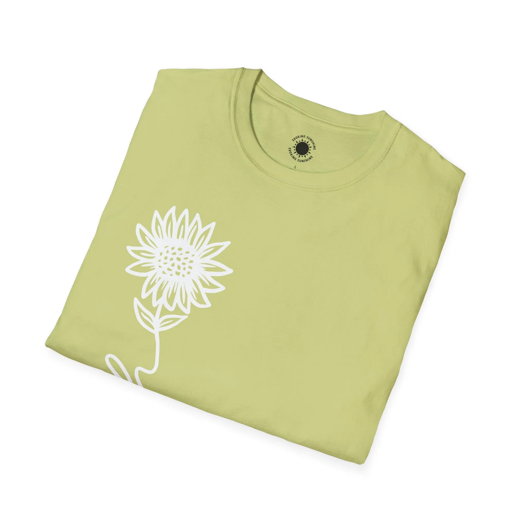Faith-Inspired Unisex Softstyle T-Shirt - Floral Design for Everyday Wear