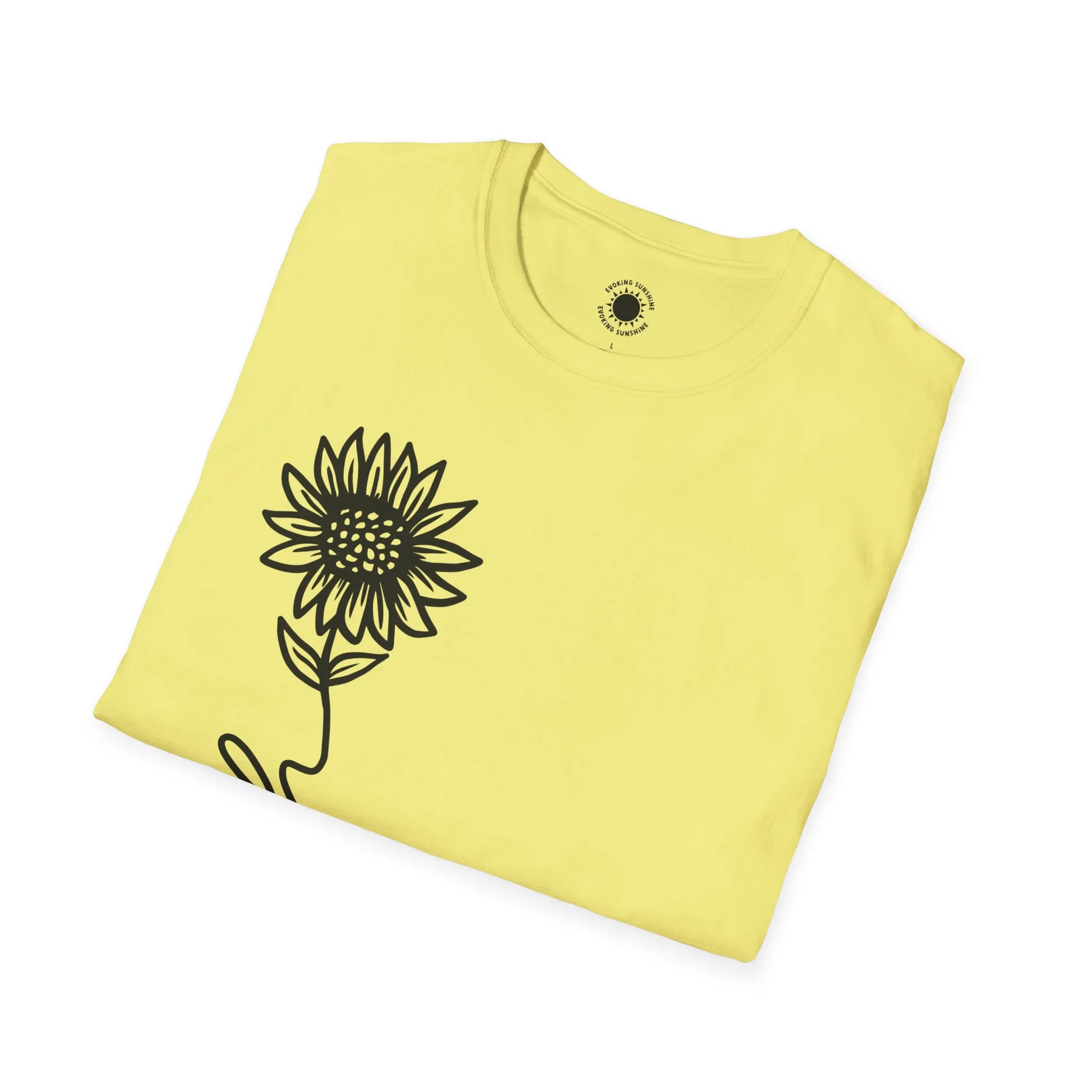 Faith-Inspired Unisex Softstyle T-Shirt - Floral Design for Everyday Wear