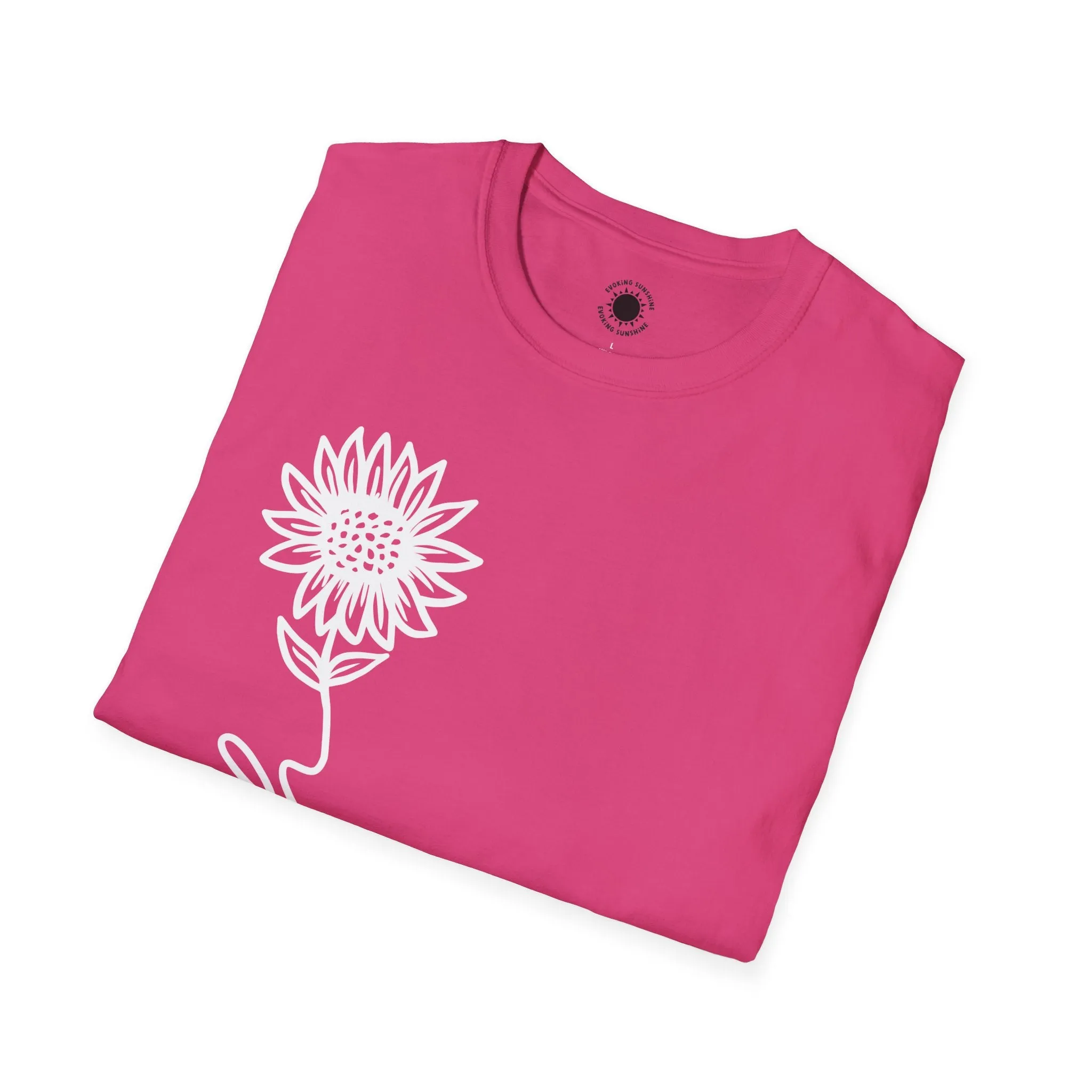 Faith-Inspired Unisex Softstyle T-Shirt - Floral Design for Everyday Wear