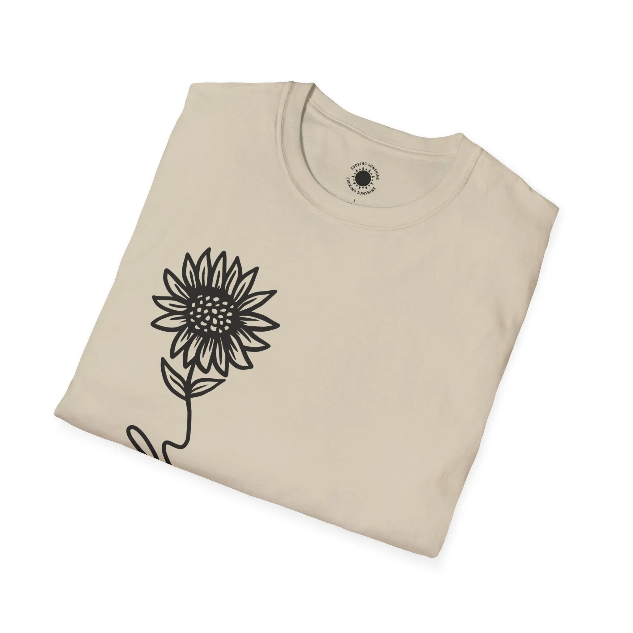 Faith-Inspired Unisex Softstyle T-Shirt - Floral Design for Everyday Wear
