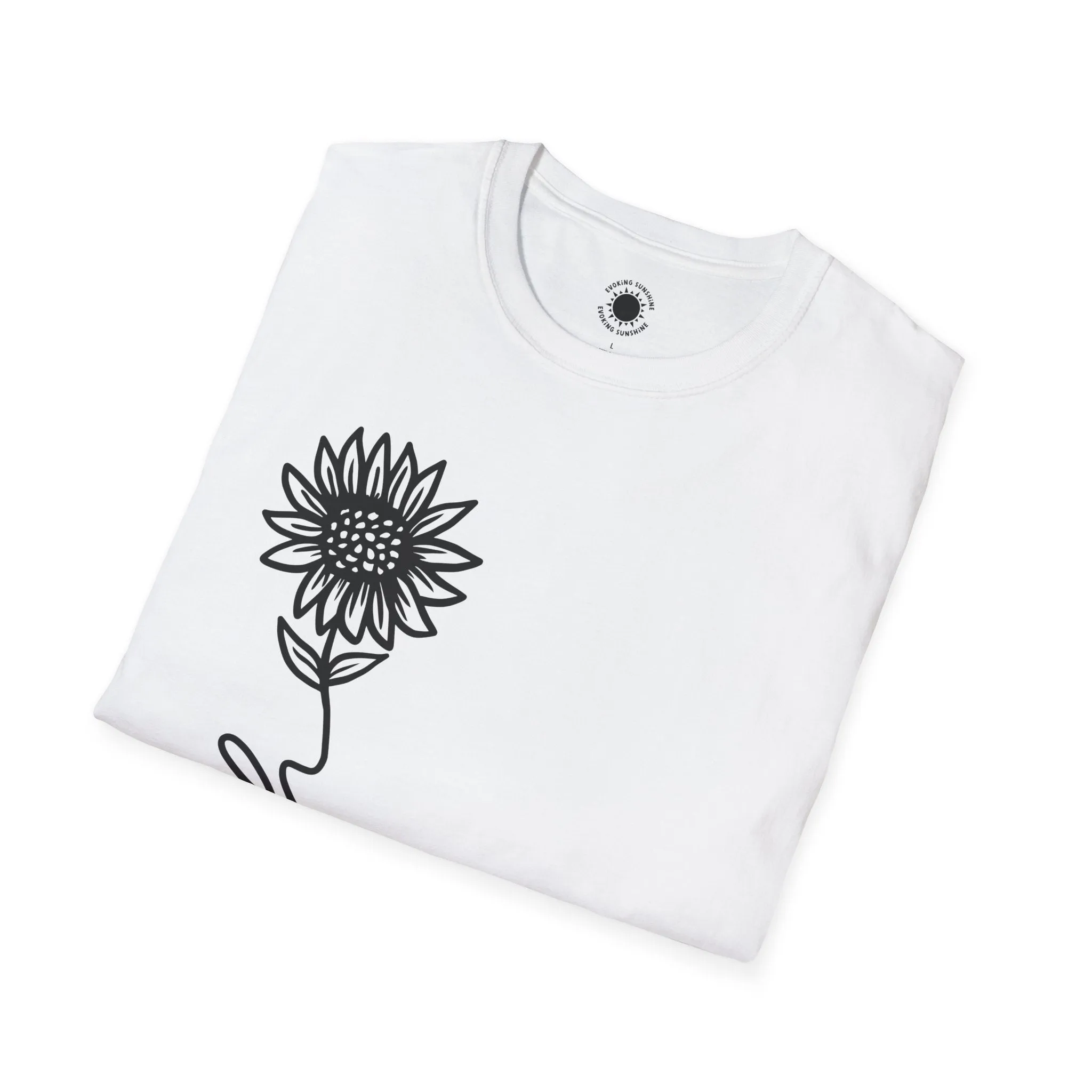 Faith-Inspired Unisex Softstyle T-Shirt - Floral Design for Everyday Wear