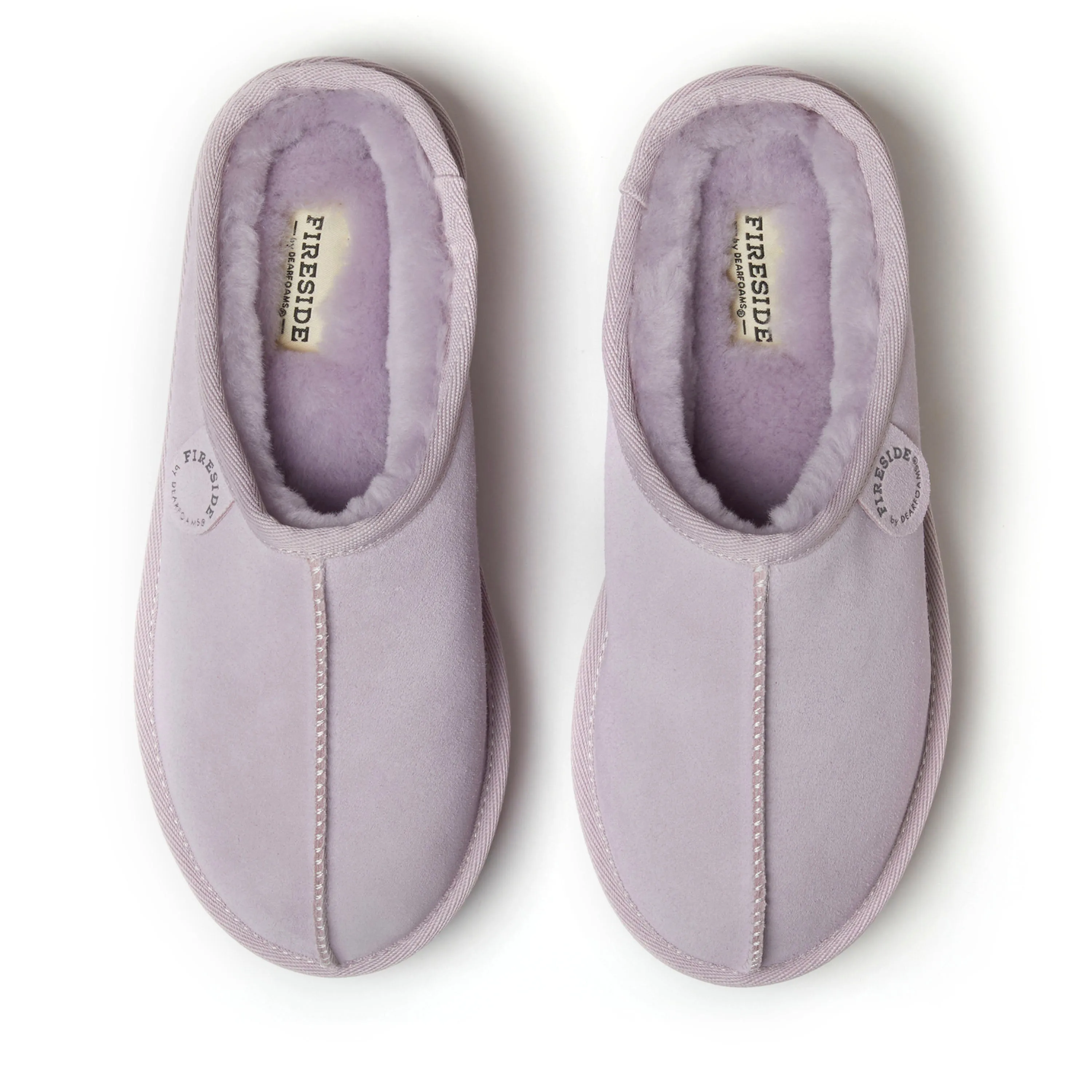 Fireside by Dearfoams Women's Queenstown Genuine Shearling Platform Clog Slipper