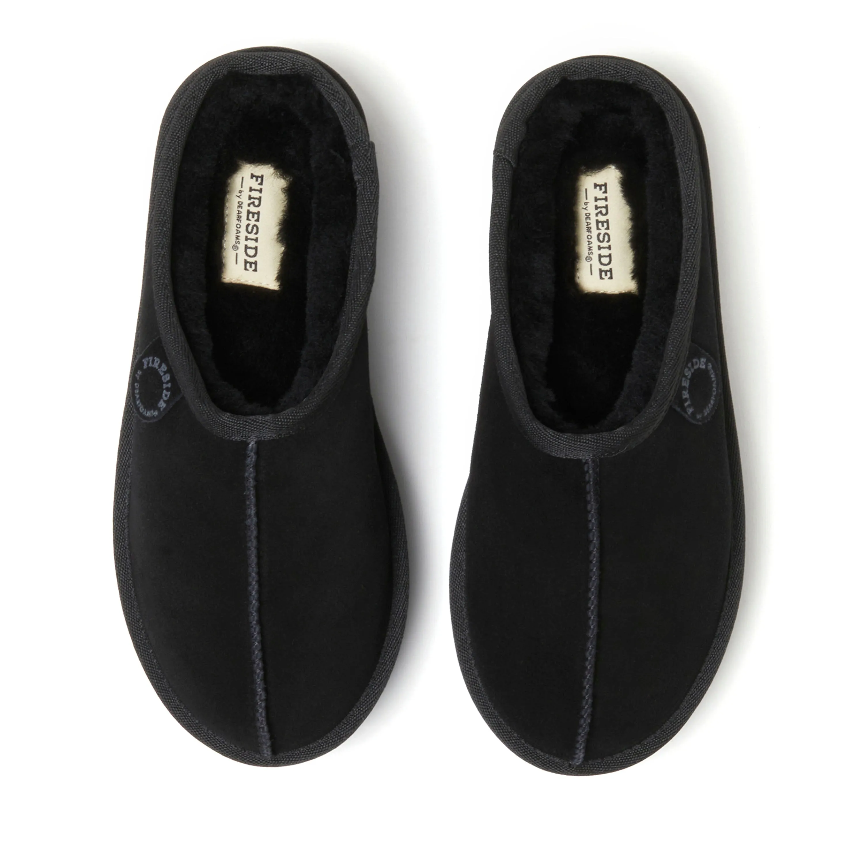 Fireside by Dearfoams Women's Queenstown Genuine Shearling Platform Clog Slipper