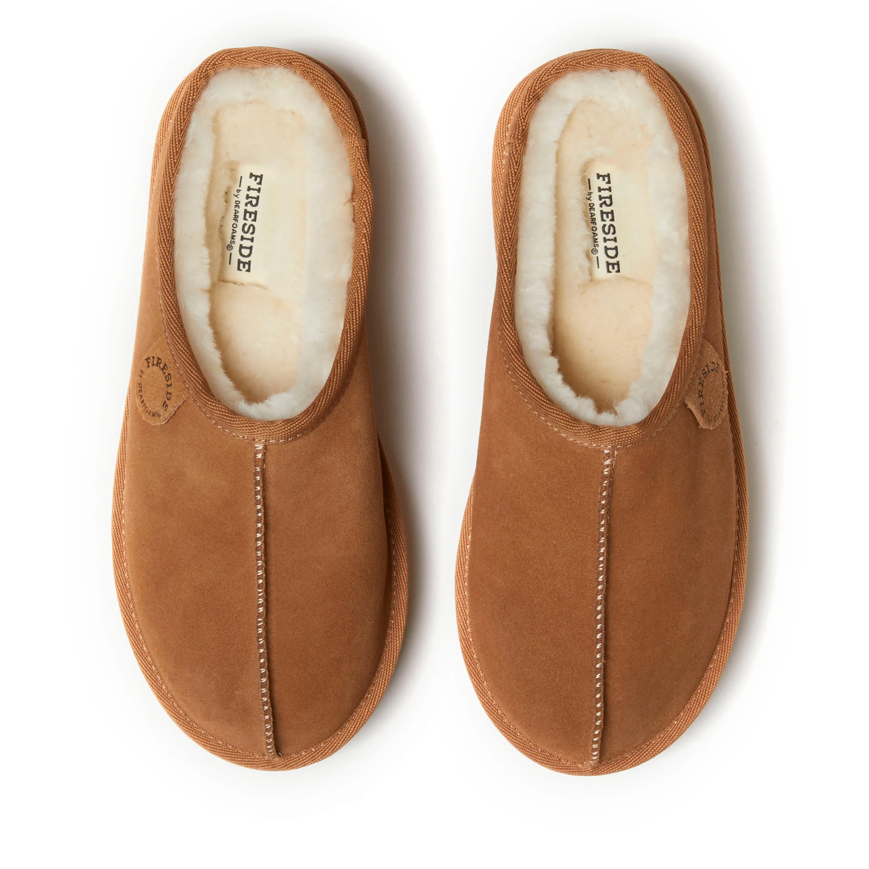 Fireside by Dearfoams Women's Queenstown Genuine Shearling Platform Clog Slipper