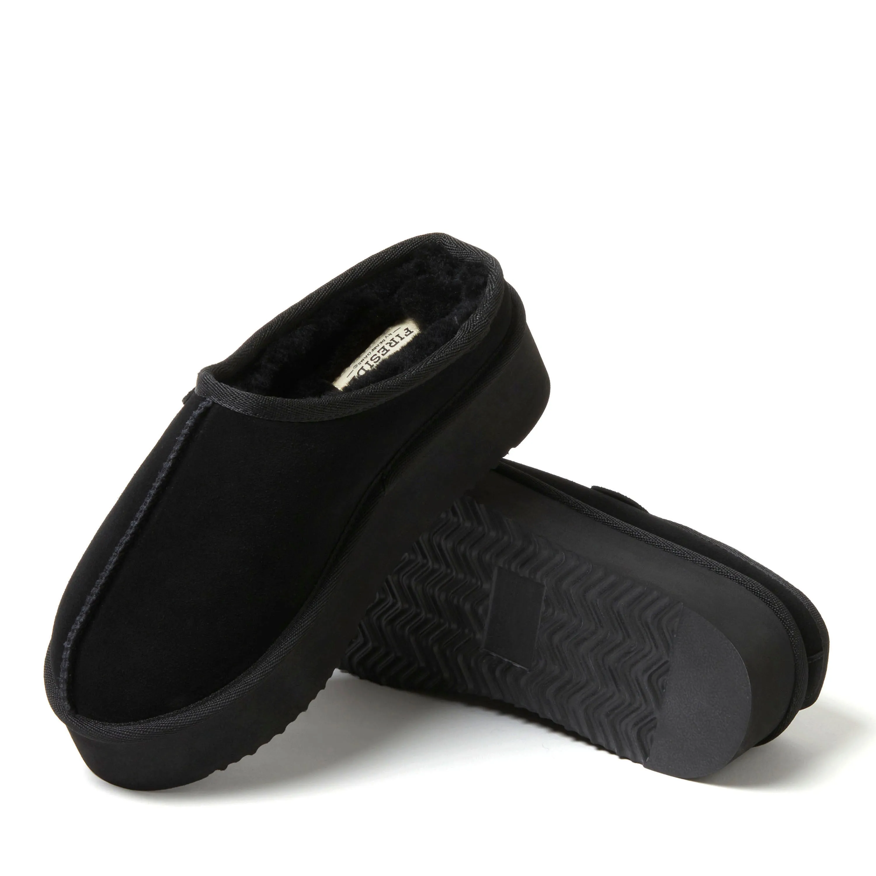 Fireside by Dearfoams Women's Queenstown Genuine Shearling Platform Clog Slipper