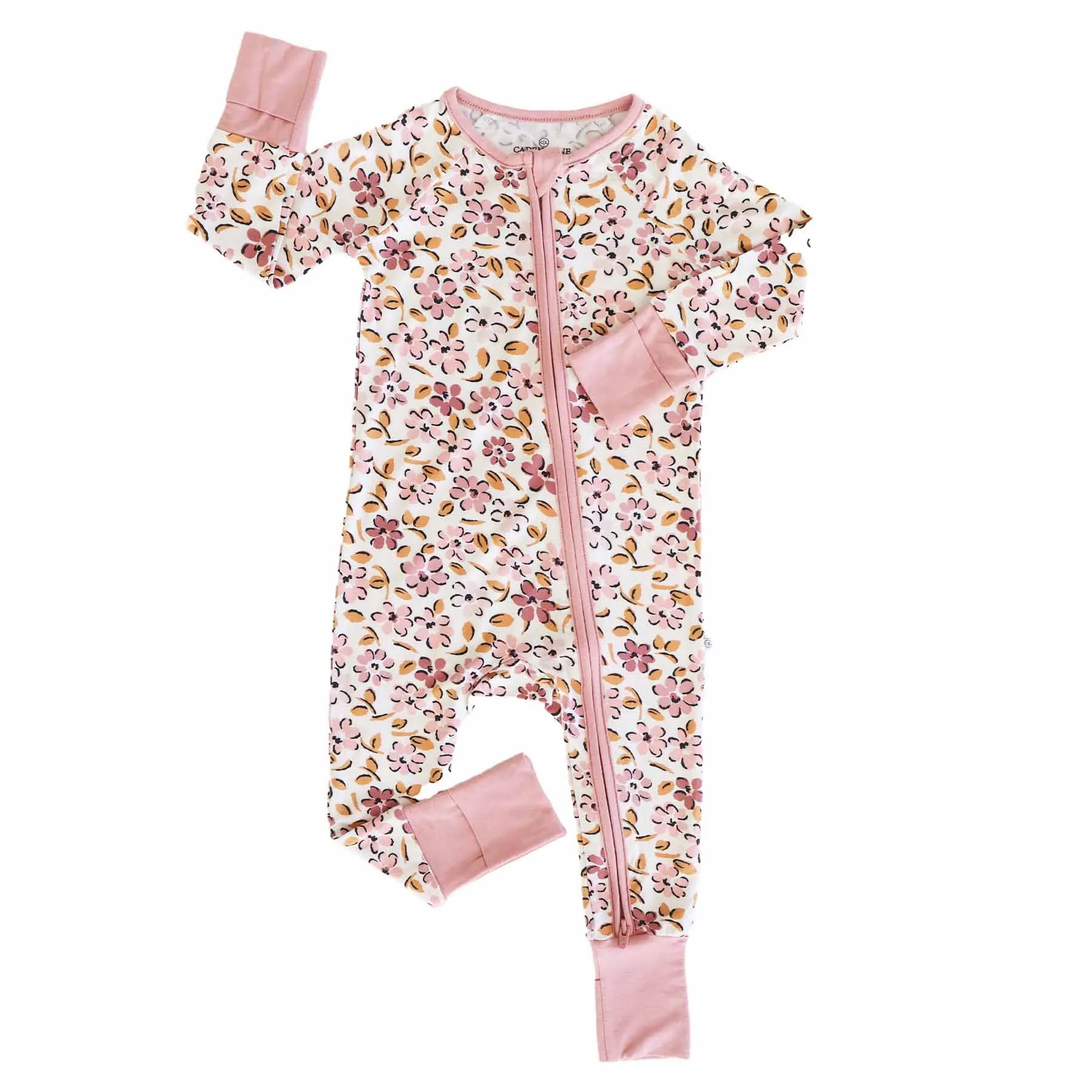 Mauvelous Meadow Convertible Zip Romper