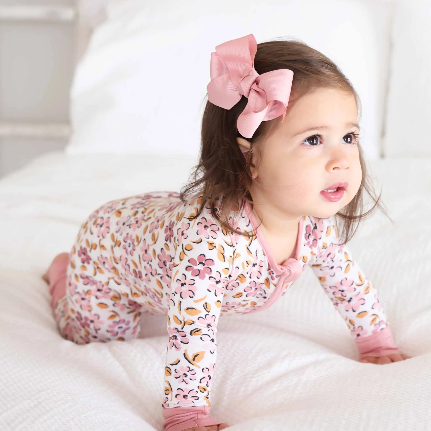 Mauvelous Meadow Convertible Zip Romper