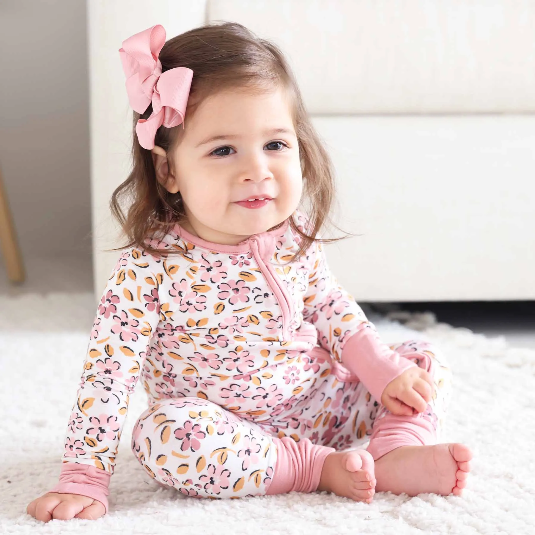 Mauvelous Meadow Convertible Zip Romper