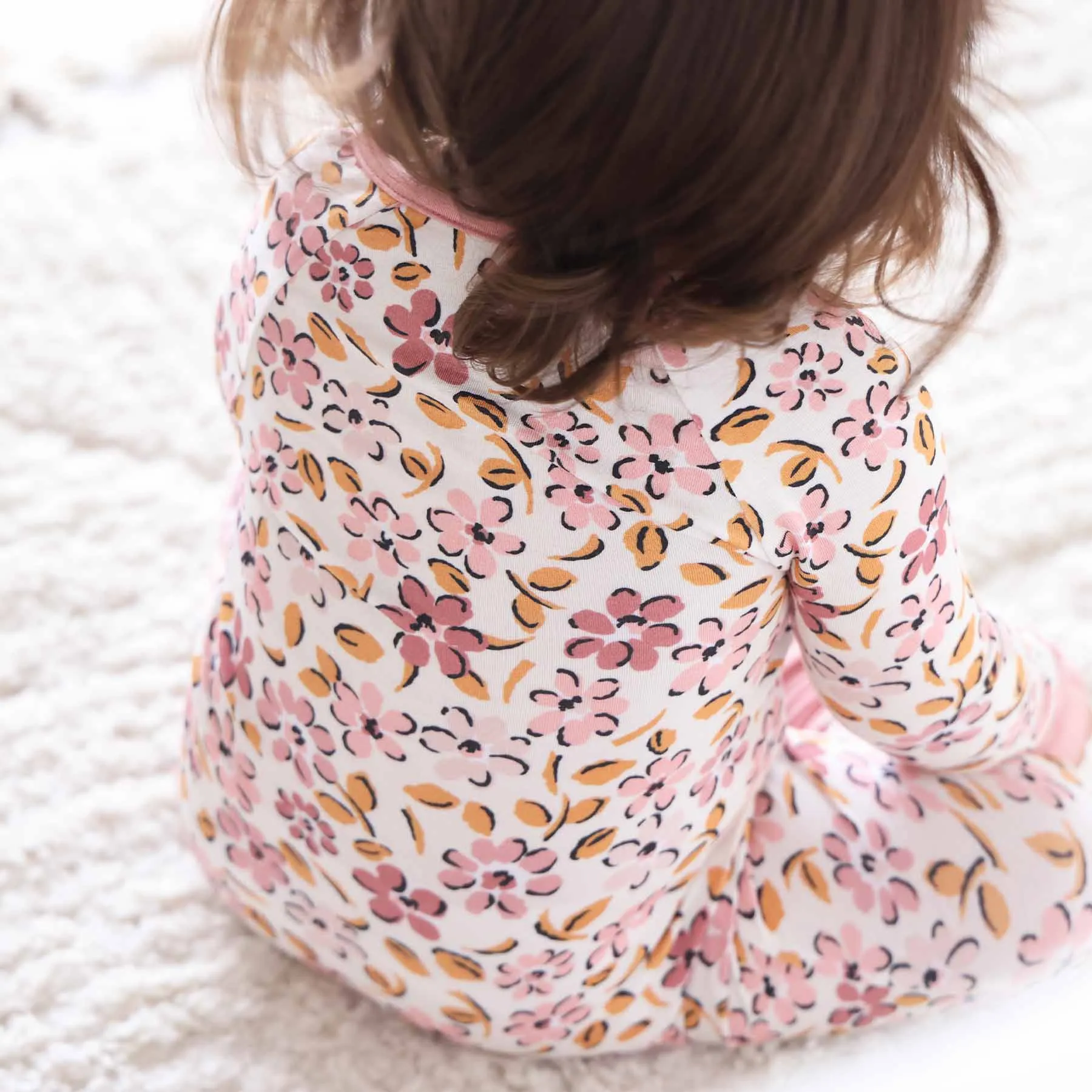 Mauvelous Meadow Convertible Zip Romper