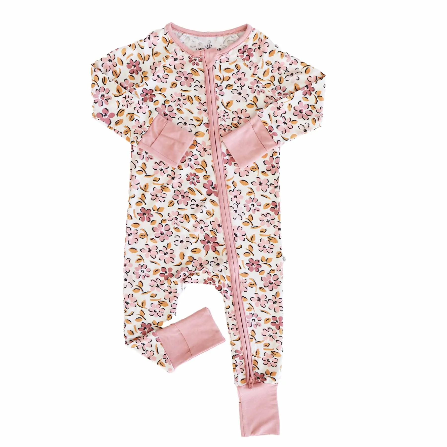 Mauvelous Meadow Convertible Zip Romper