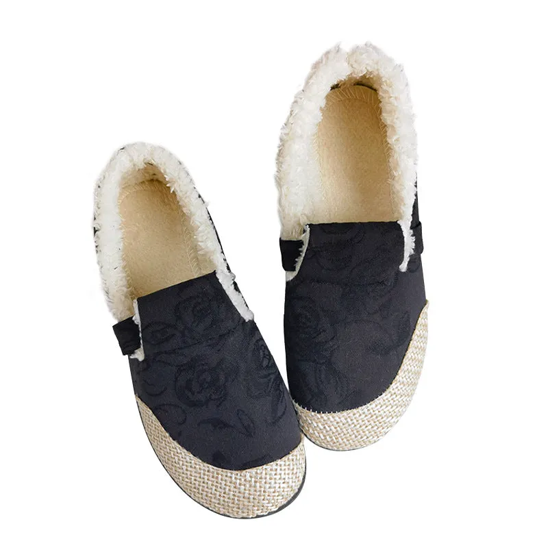 Owlkay Women's Warm Thickened Cotton Shoes