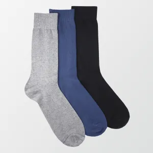 Pack of 3 - Crew Socks - 3 Colors