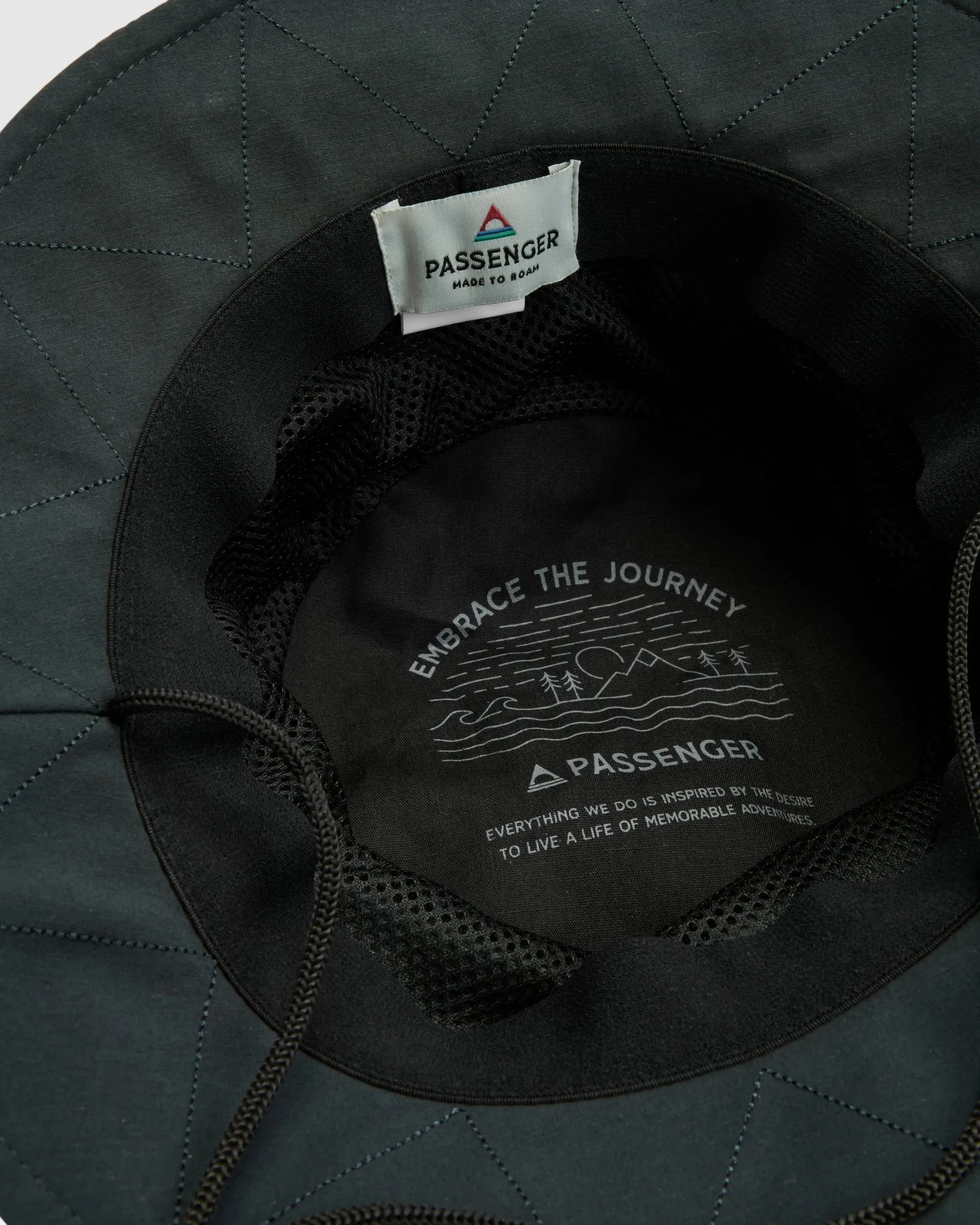 Shaded Organic Bucket Hat - Black